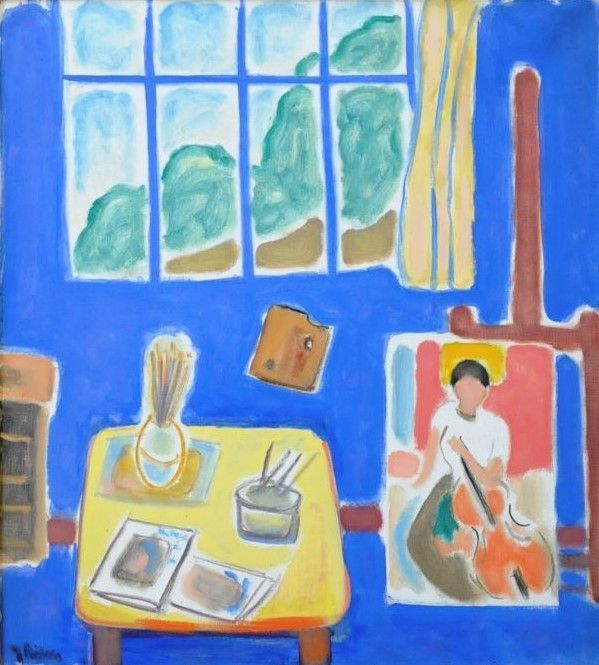 Art piece with primary colors