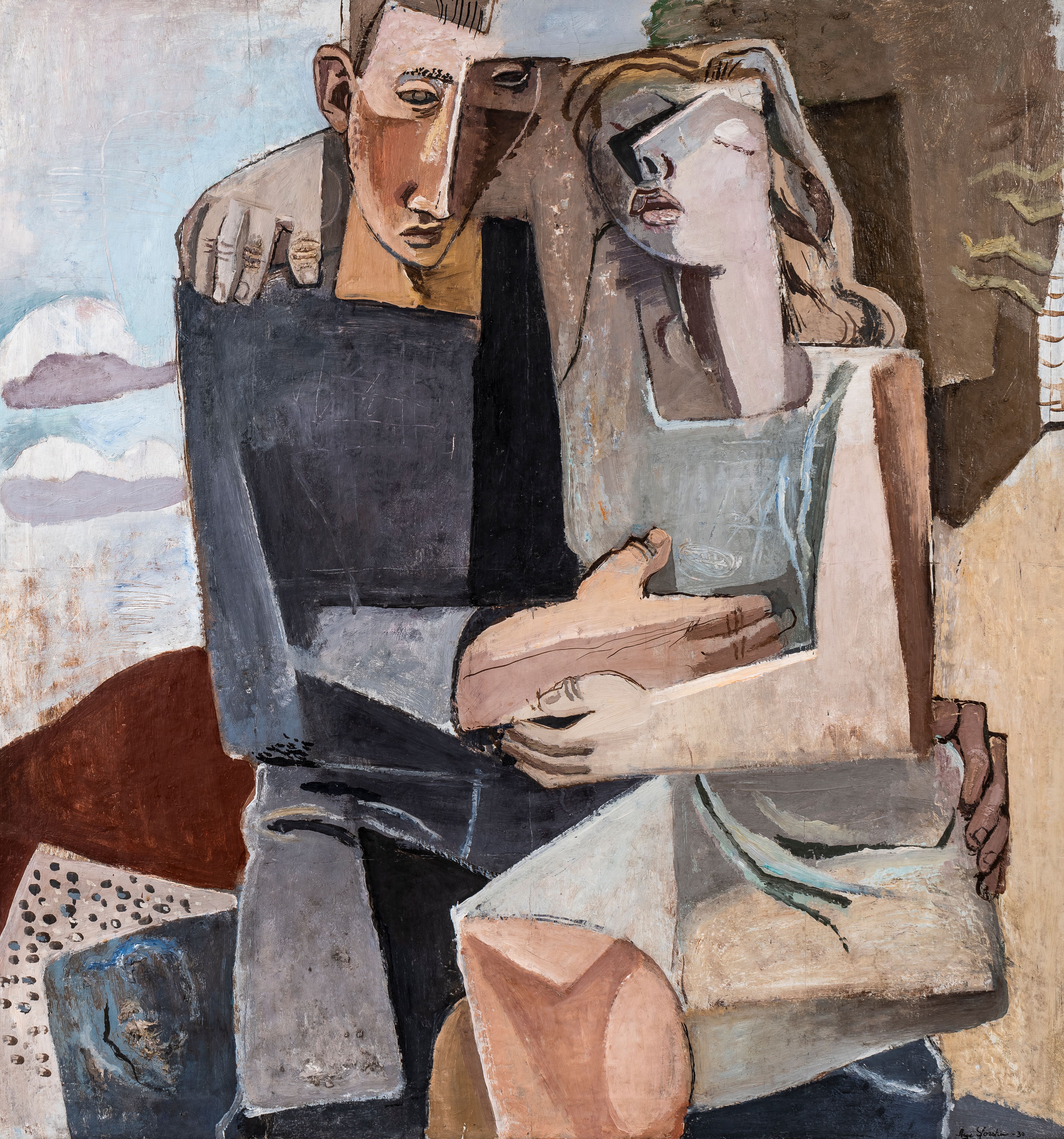 Aage Storstein, De forlovede, 1932. Tangen-samlingen. © Aage Storstein / BONO.