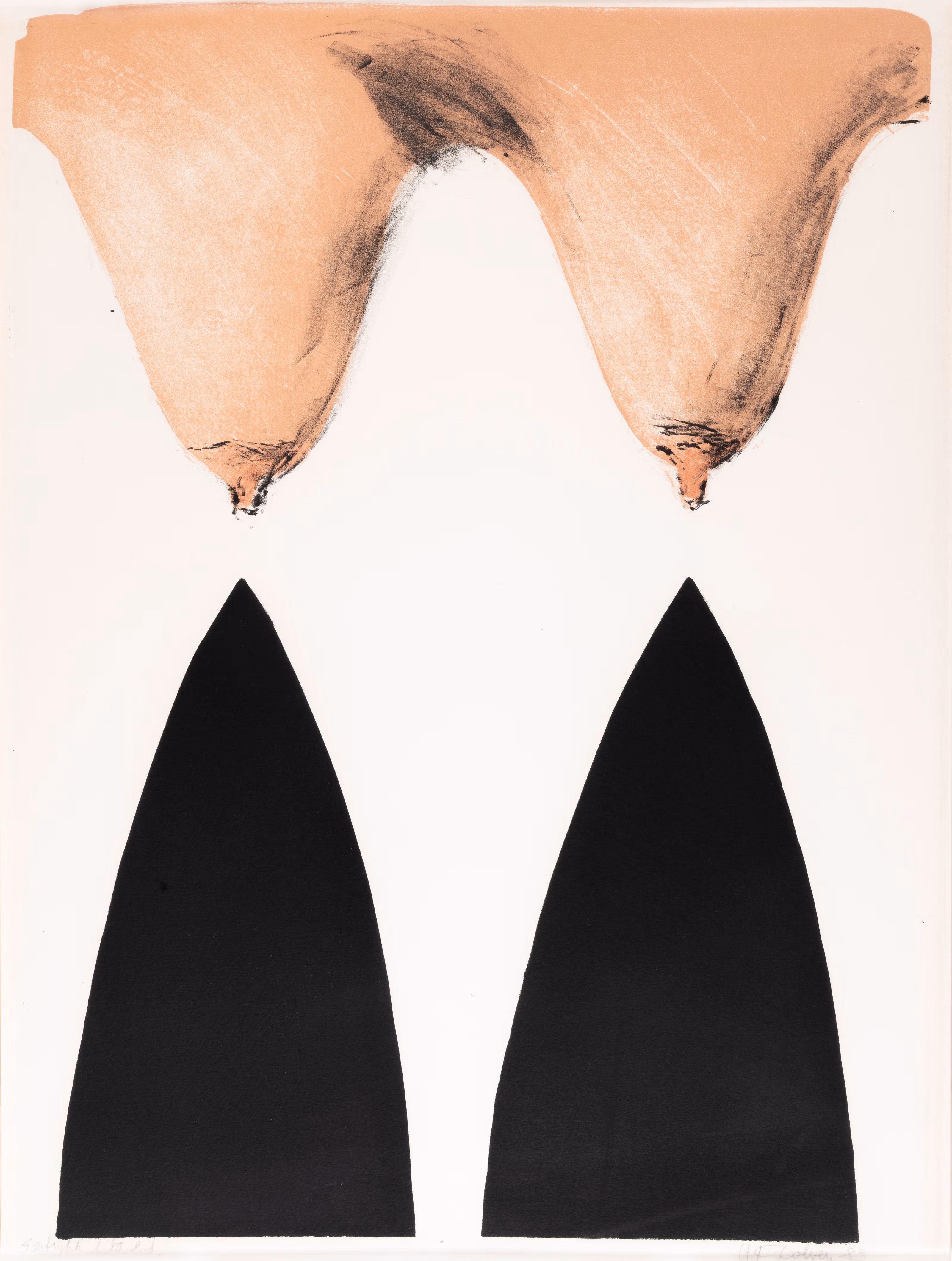 A K Dolven, Uten tittel, 1983, Litografi. Tangen-samlingen