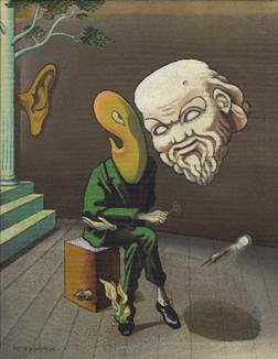 Illustrasjonsbilde: Harry Carlsen, Intervju med Sokrates, 1934