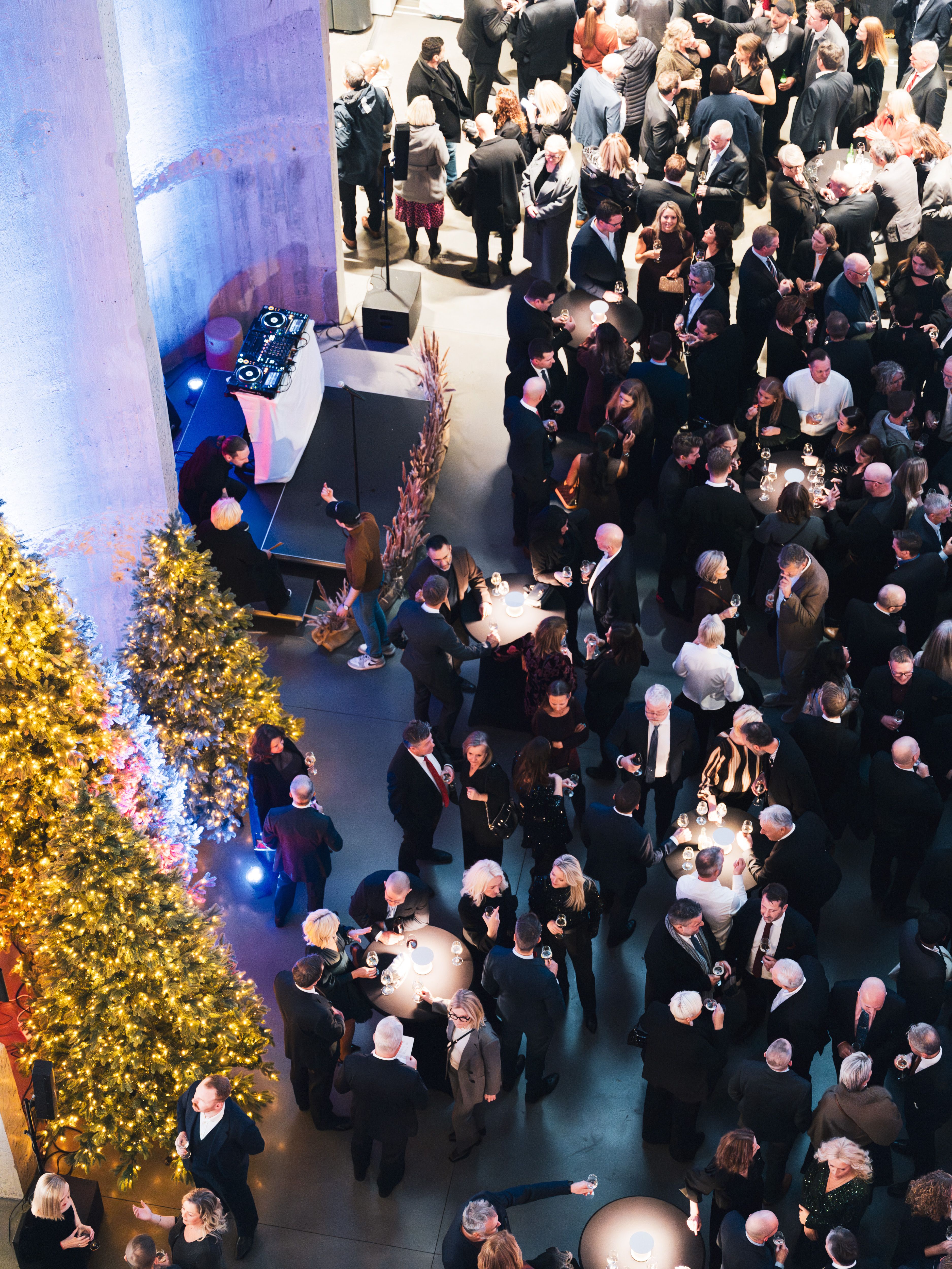 Selskap i kunstsilo med BDO