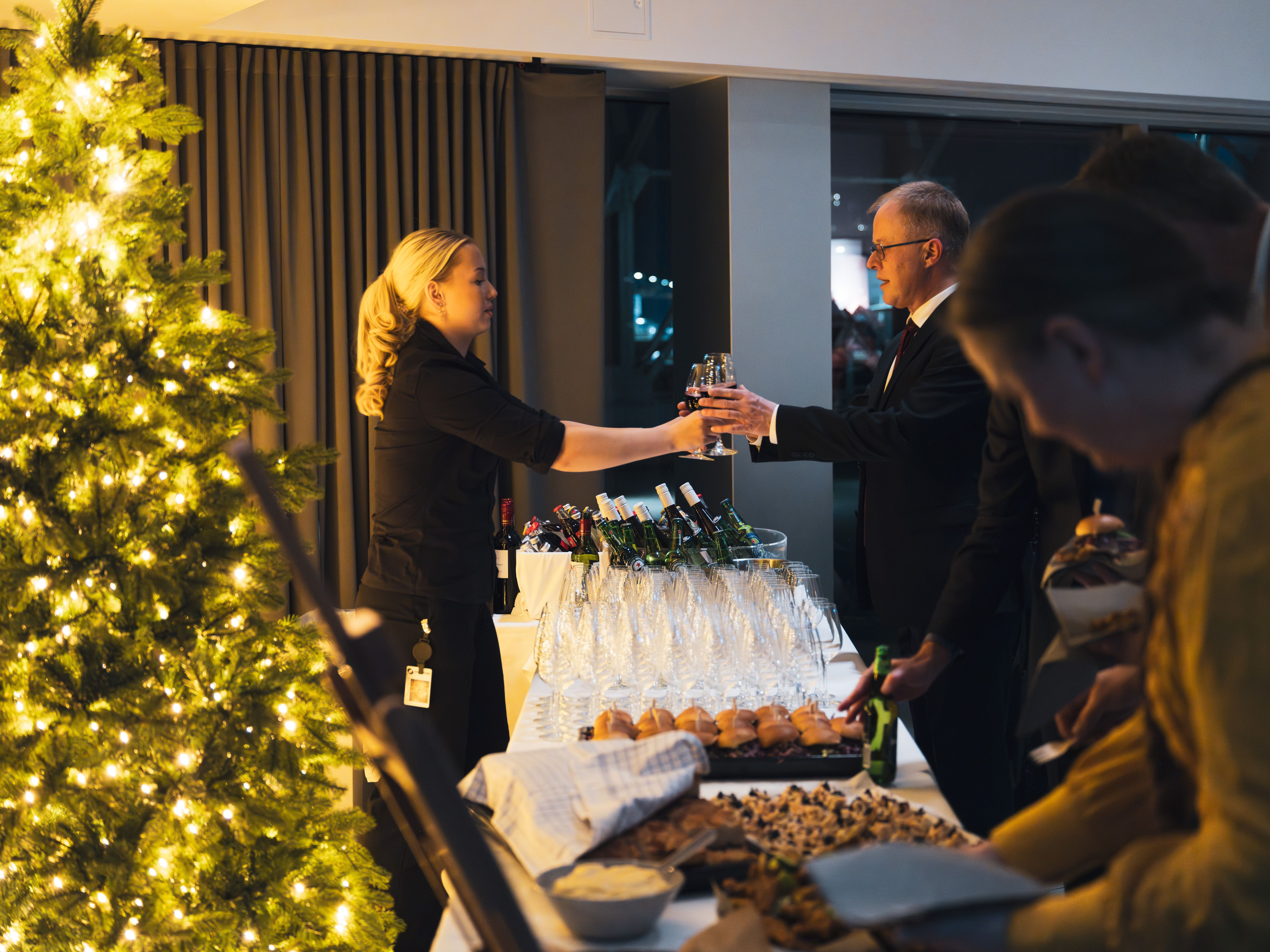MH Wirth var blant bedriftene som hadde julebordet sitt i Kunstsilo, med 670 gjester.