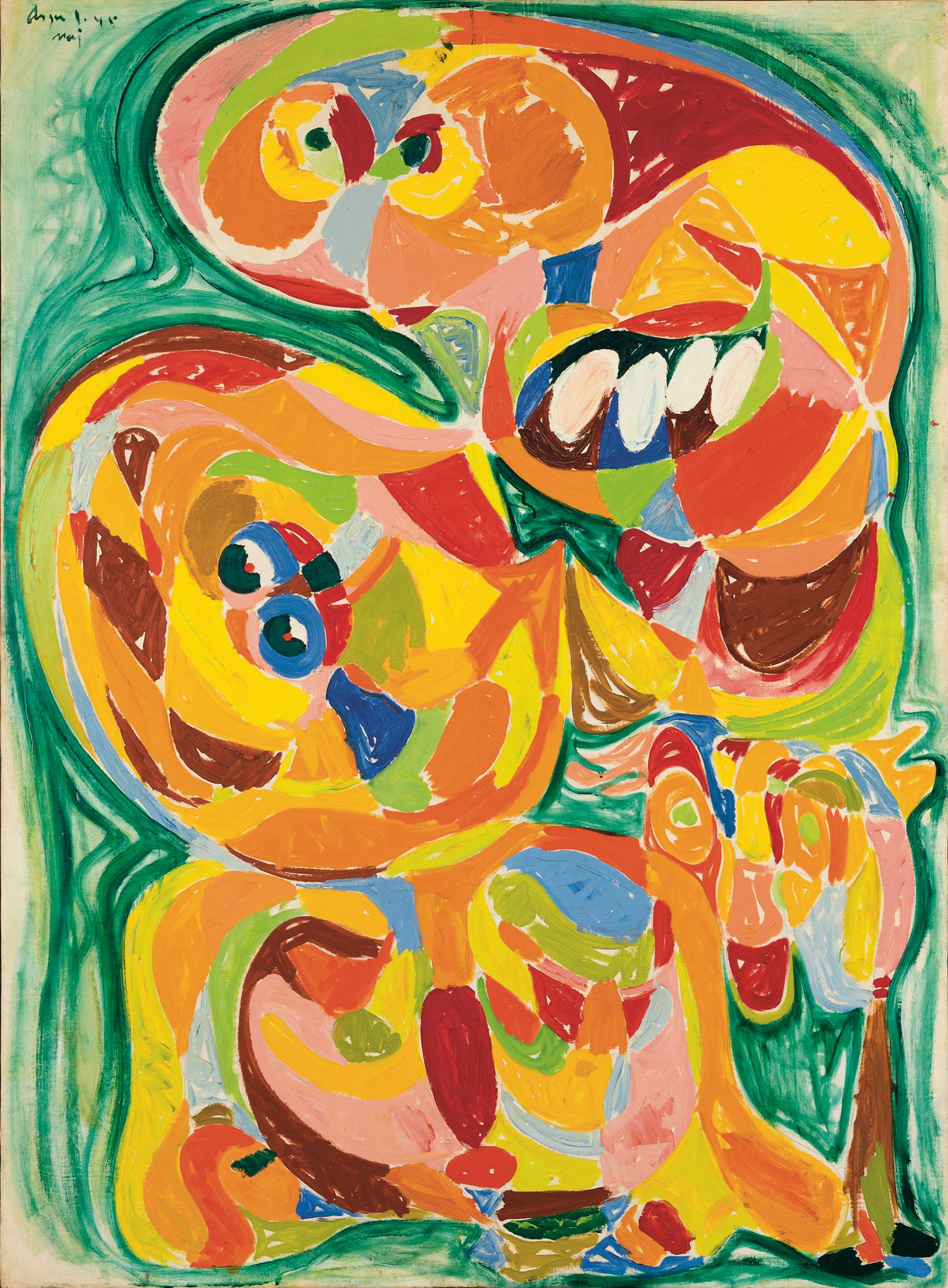 Abstrakt modernistisk maleri