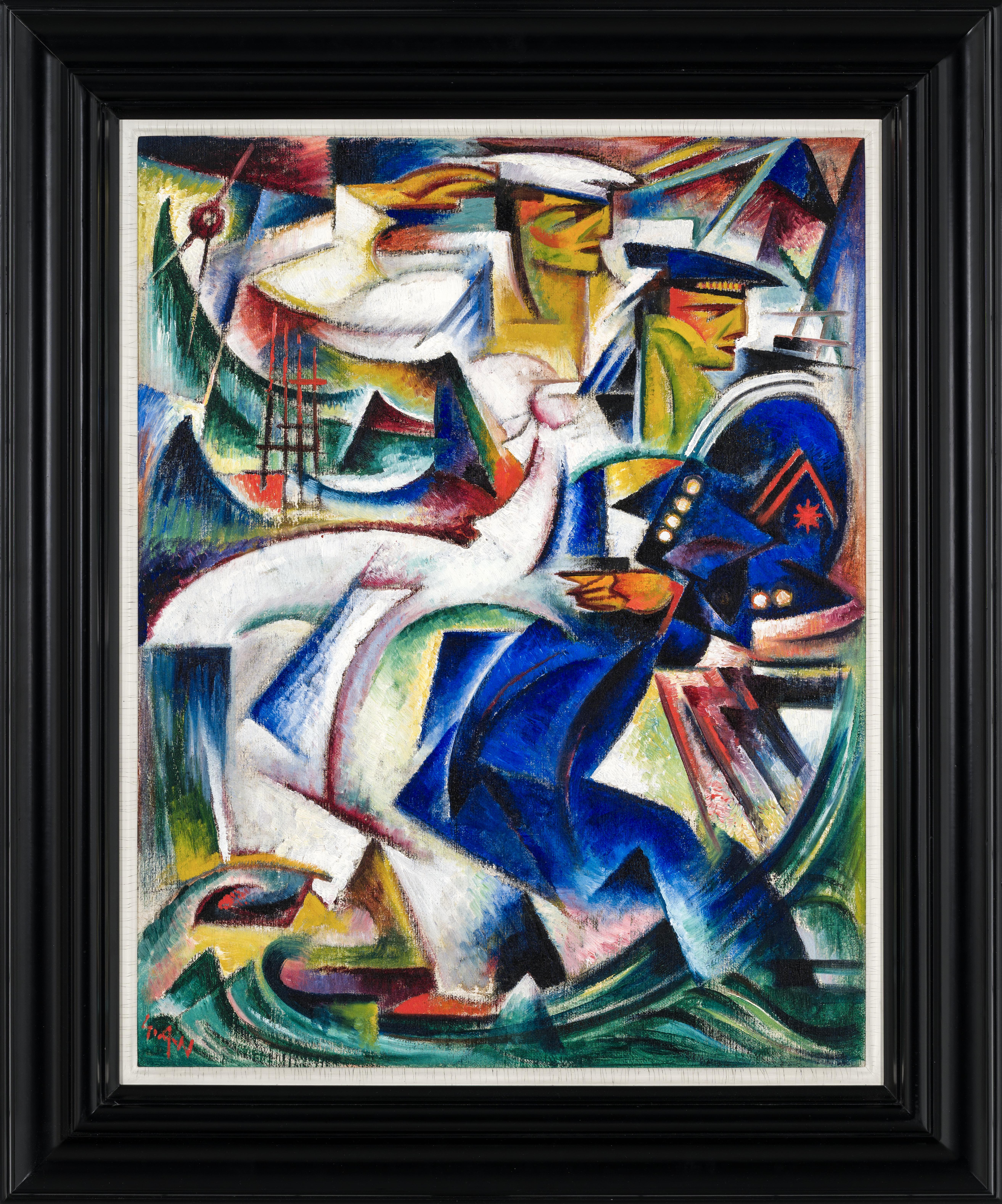 Art work showing two sailors