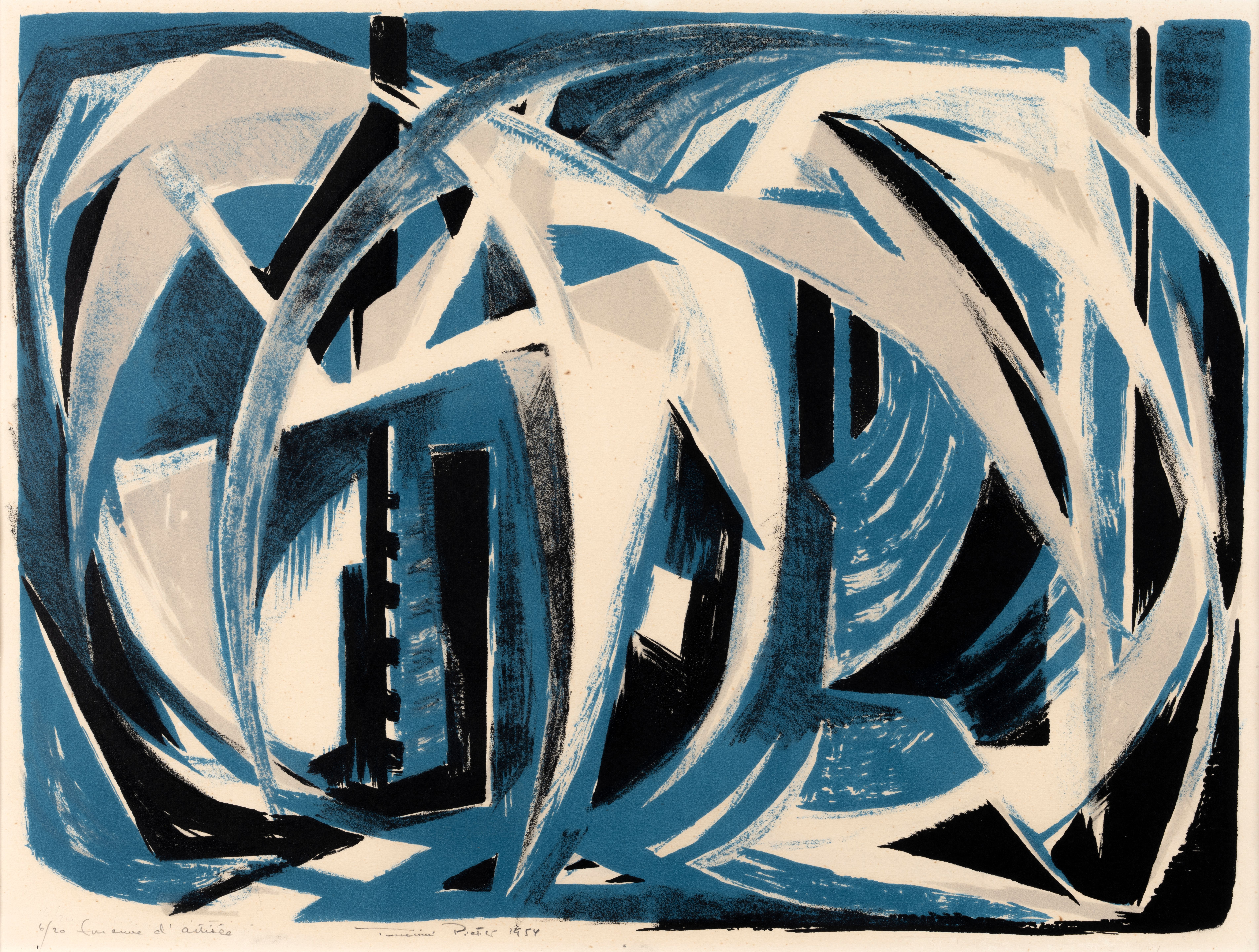 Tuulikki Pietilä, Tiirat (Terner), 1954, Serigrafi. Kunstsilo/Tangen-samlingen