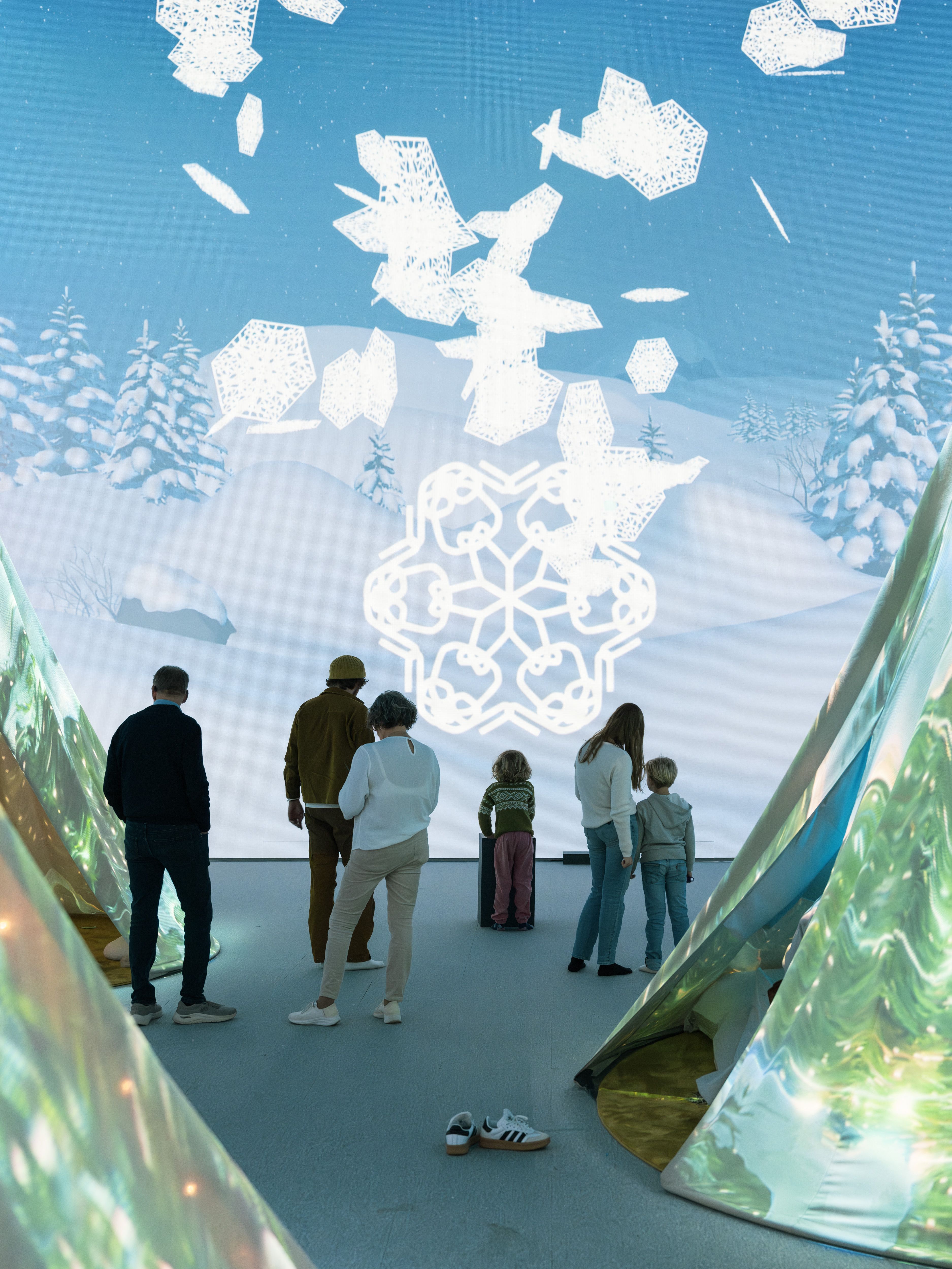 snøfnugg lages i Kunstsilo