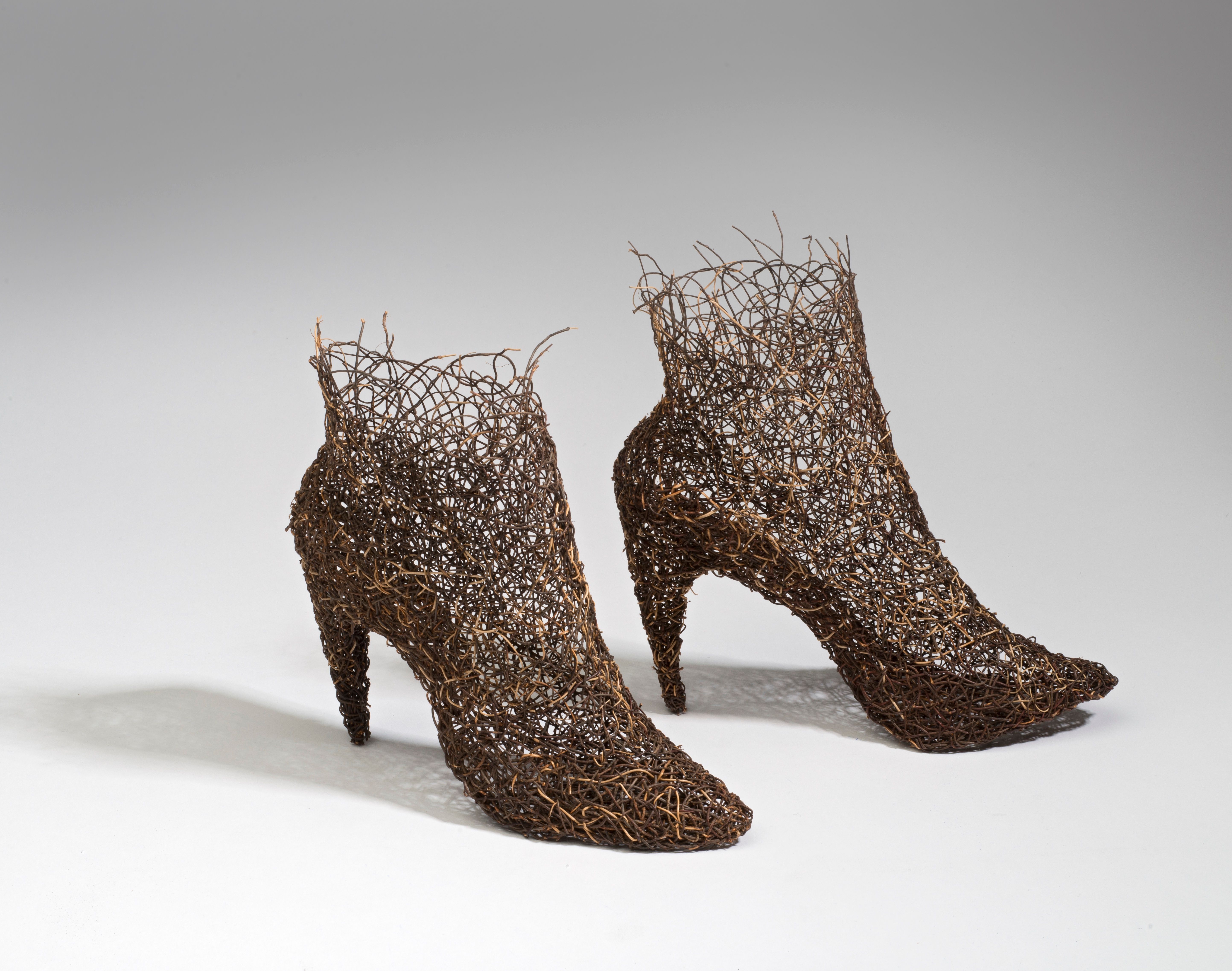 Sko laget av kunstneren Kari Stiansen