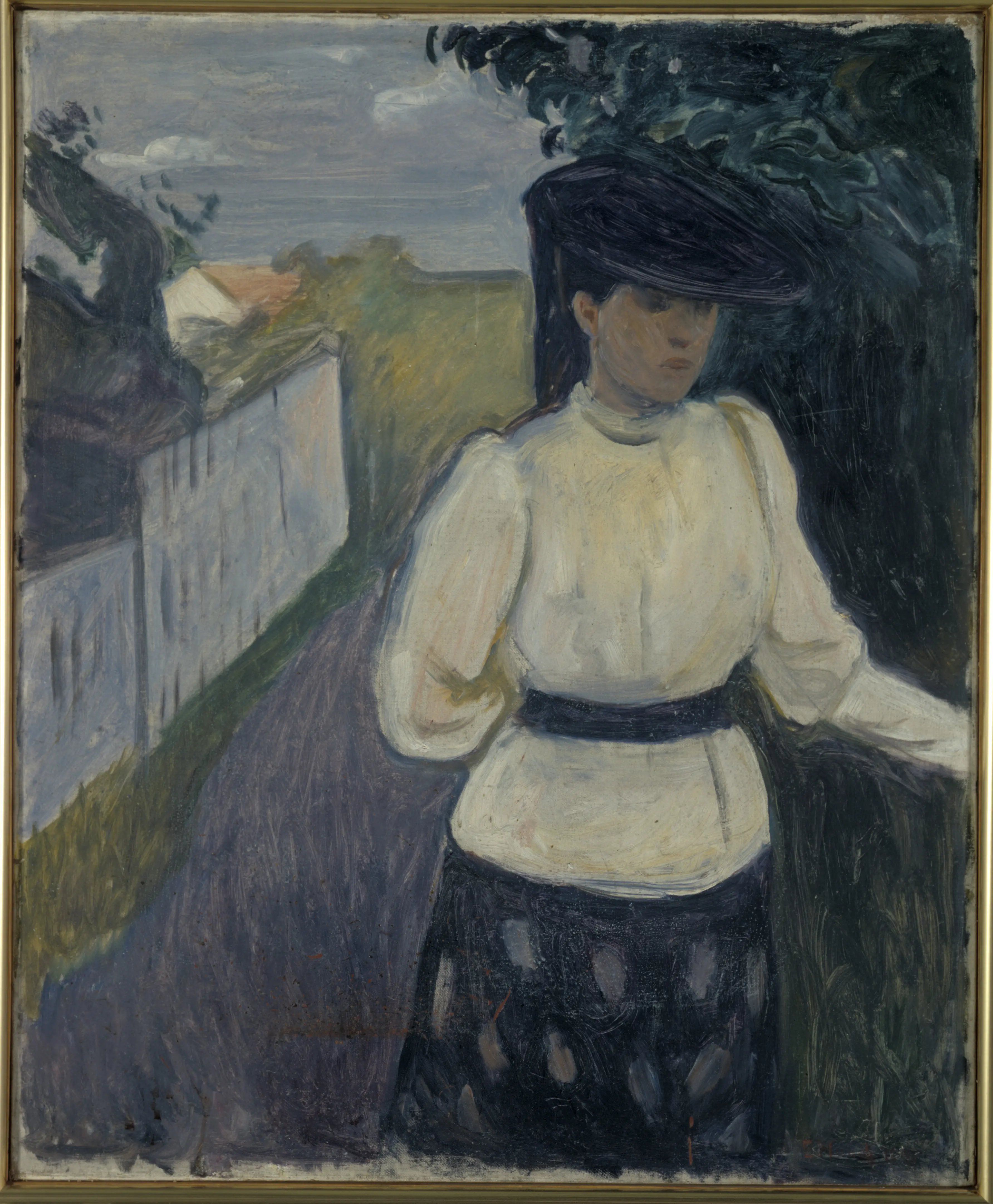 Edvard Munch Inger in a White Blouse 1881