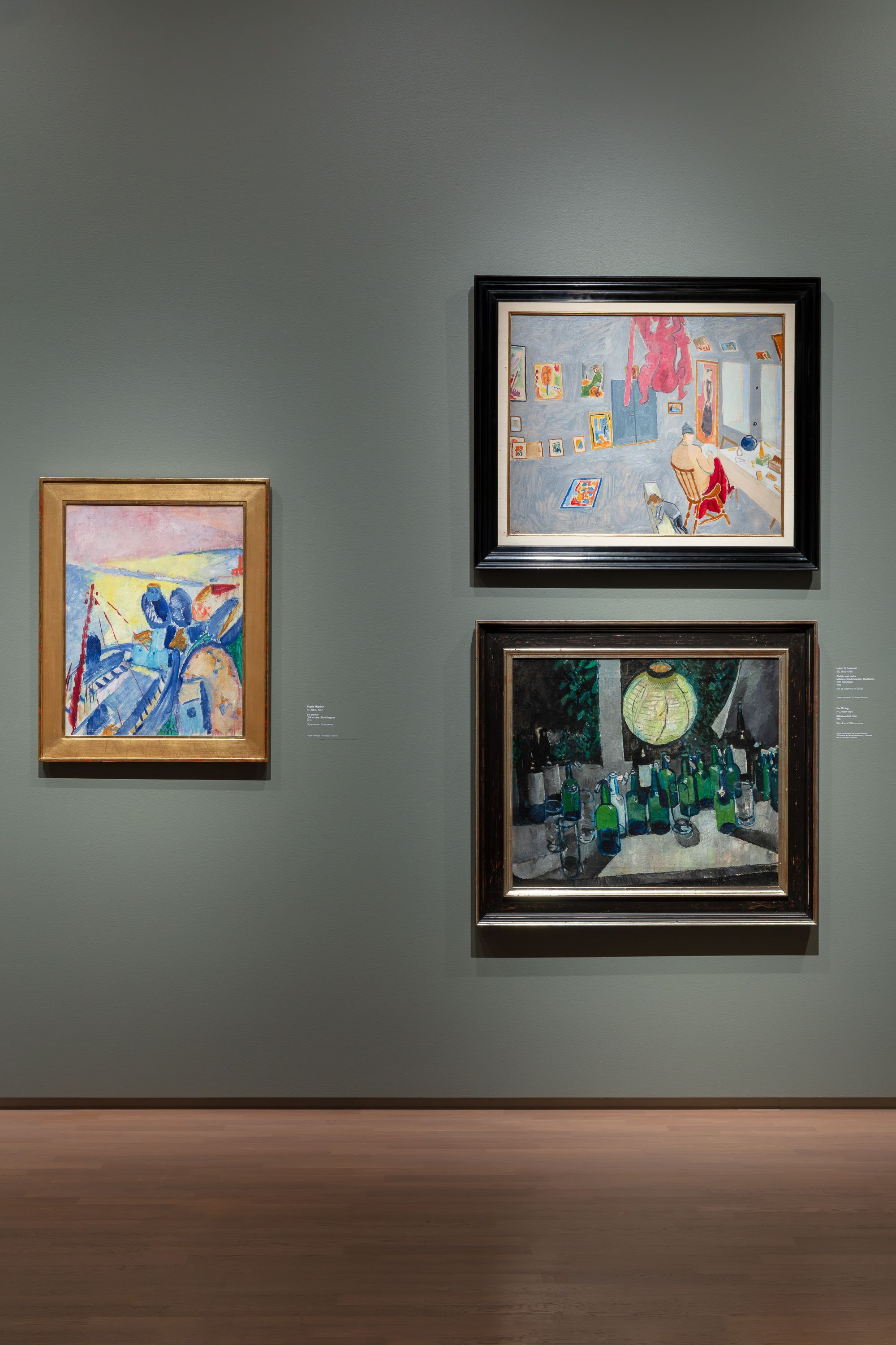 forskjellige malerier av nordiske matisse elever